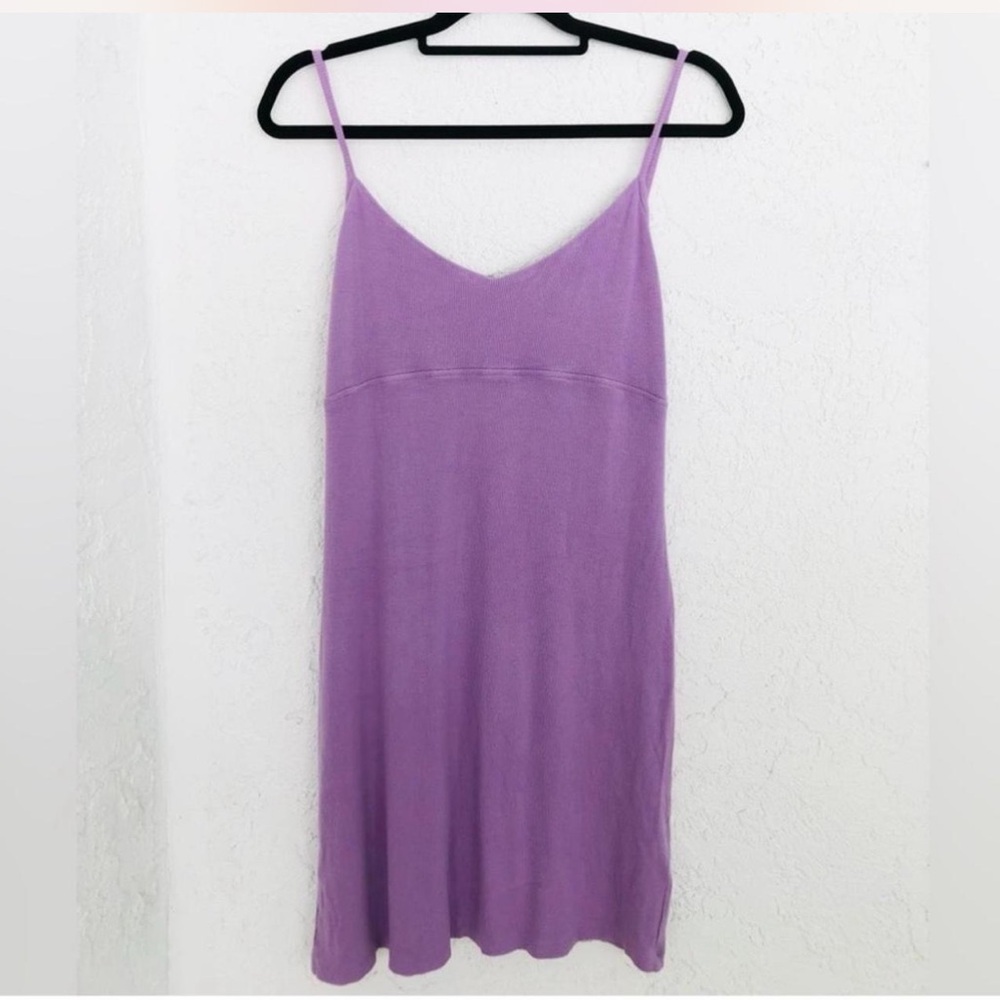 ASOS Purple Ribbed Bodycon Mini Dress 12